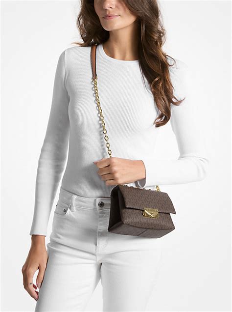 michael kors cece large leather shoulder bag|mk cece.